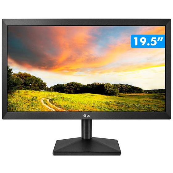 Imagem de Monitor Lg 19 Polegadas Hd Led Hdmi, Wide, Vga, 2ms, Ajuste De Inclinação, Bivolt 20mk400h