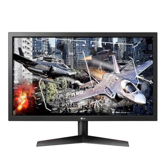 Imagem de Monitor lg 24" led gamer full hd hdmi 144hz 1ms freesync - 24gl600f-b.awz