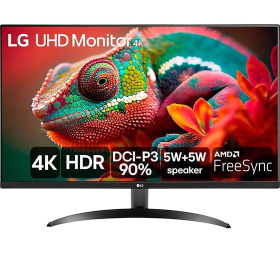 Imagem de Monitor LG 32 Ultra UHD 4K UHD 4ms HDR HDMI DP Freesync