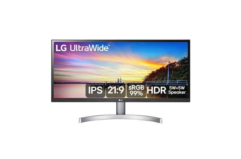 Imagem de Monitor LG UltraWide LG 29'' IPS Full HD 2560x1080 75Hz 5ms (GtG) HDMI HDR10 AMD FreeSync 29WK600-W