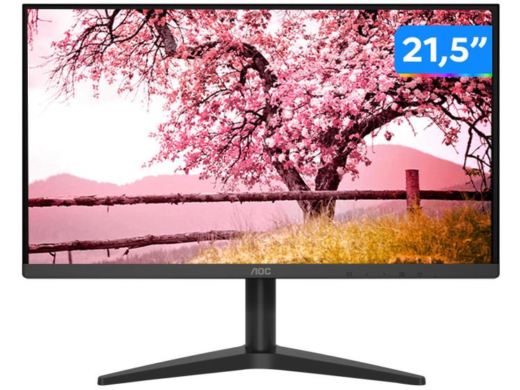Monitor para PC AOC 22B1HM5 21,5” 75Hz LCD/LED - Widescreen Full HD HDMI VGA Imagem de Monitor para PC AOC 22B1HM5 21,5” 75Hz LCD/LED