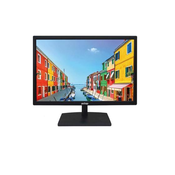 Monitor Pctop Slim 18.5" Led - VGA / HDMI - Preto Menor preço em Monitor Pctop Slim 18.5" Led - VGA / HDMI - Preto