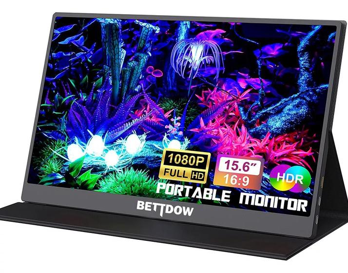 Imagem de Monitor Portátil Bettdow 15.6 1080p Full Hd Ips Tela Led, Para 4k/2k Material PVC