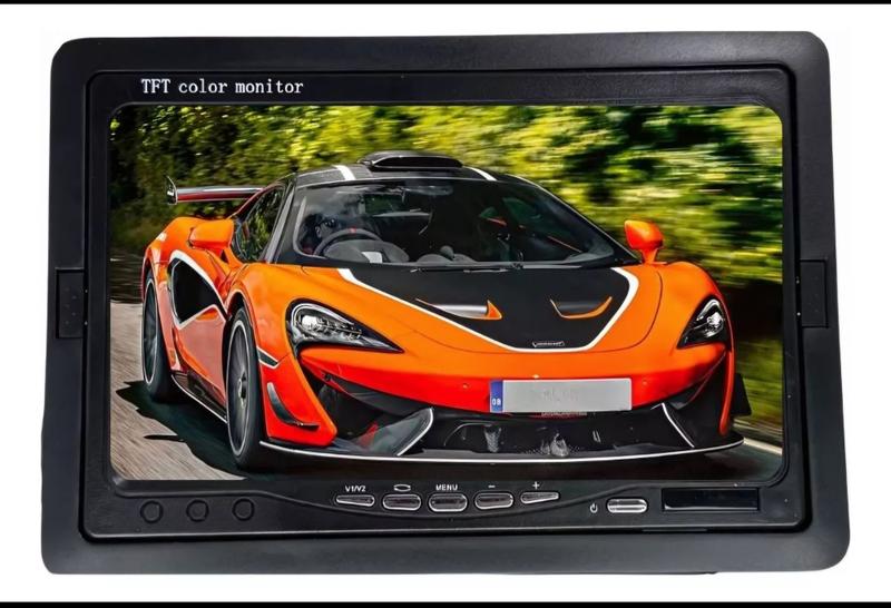 Imagem de Monitor Portátil LCD 7 Polegadas Automotivel Com Suporte - TFT