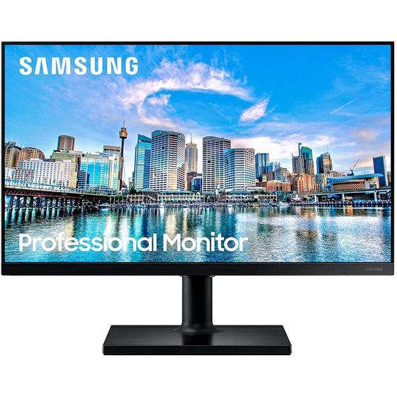 Imagem de Monitor Samsung 24 Full HD, 75Hz, IPS,HDMI e DisplayPort, FreeSync, Ajuste de Angulo, VESA - LF24T45
