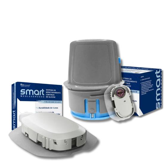 Imagem de Monitoramento Contínuo de Glicose Smart Sensor com Aplicador e Transmissor MedLevensohn
