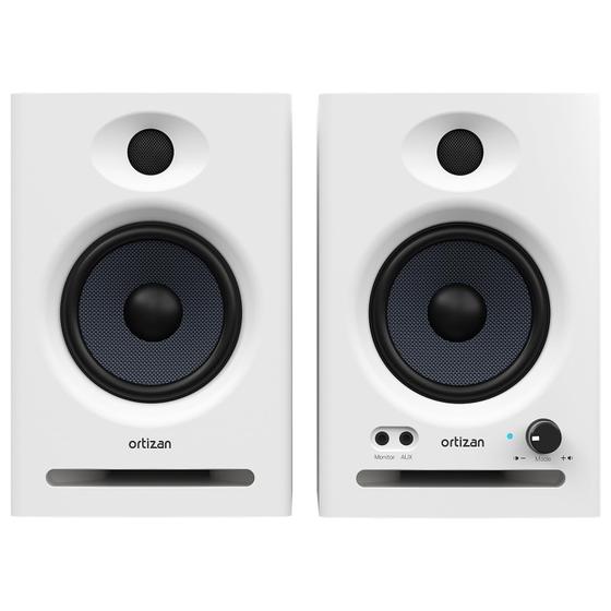 Imagem de Monitores de Estúdio Ortizan C7 - Dual Mode 2.0 Bluetooth 5.3 - Brancos