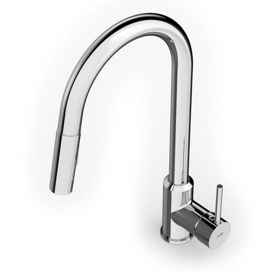 Imagem de Monocomando para Cozinha de Mesa Bica Extraível U" com 2 Funções Prática Celite