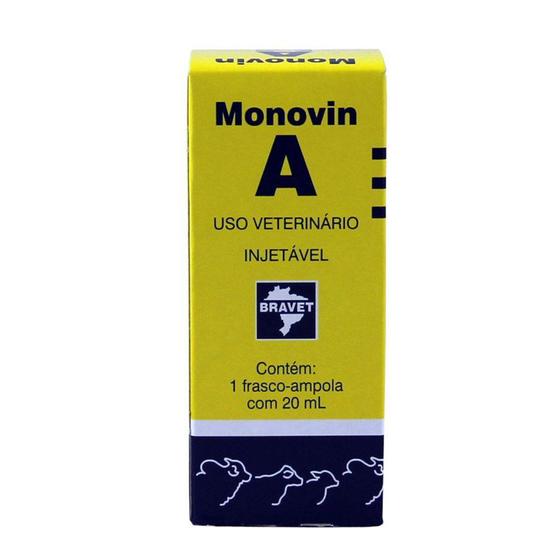 Imagem de Monovin A Vitamina Injetável 20ml - Bravet