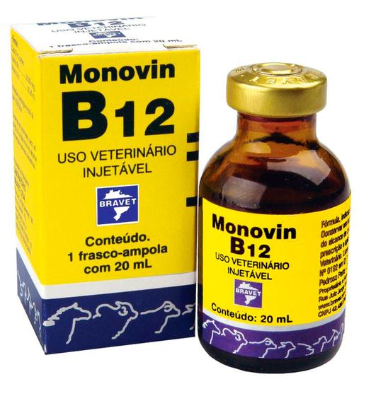 Imagem de Monovin B12 Injetável Bravet 20 ml - Cmpa
