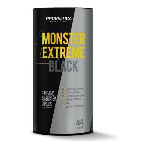 Imagem de Monster Extreme Black 44 Pack Probiótica BCAA Creatina L-Arginina ZMA