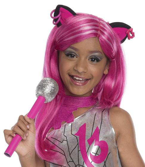 Imagem de Monster High Catty Noir Pink Peruca Meninas Costume Acessório