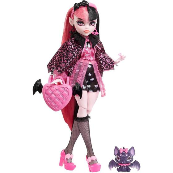 Imagem de Monster High Draculaura C/ Pet e Acessórios HHK51 Mattel