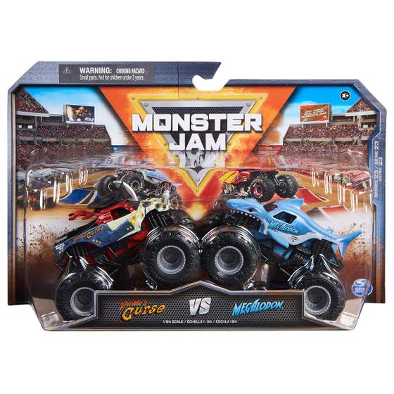 Monster Jam 1:64 - 2 Carrinhos - Pirate's Curse e Megalodon Menor preço em Monster Jam 1:64 - 2 Carrinhos - Pirate's Curse e Megalodon