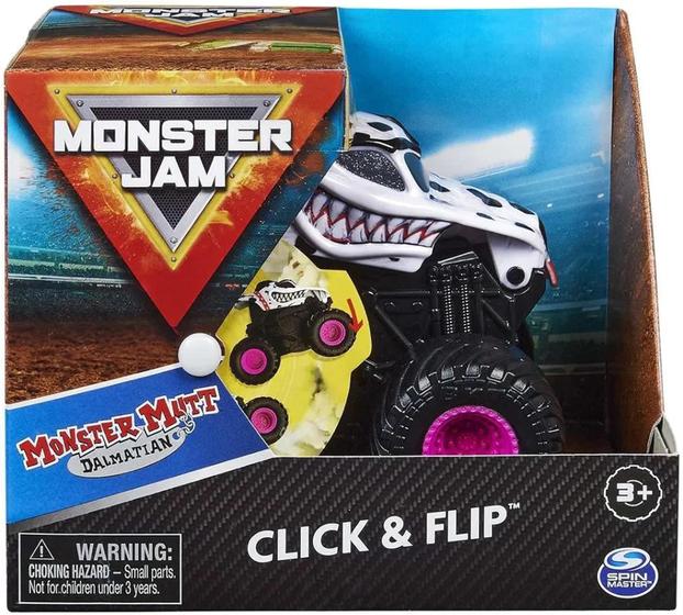 Imagem de Monster jam Click Flip Dálmatas escala 1/43