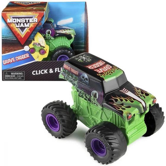 Monster Jam Grave Digger - Click e Flip 1:43 - Sunny 2023