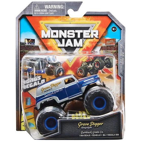 Monster JAM Grave Digger SUNNY 2025 Carrinho de Brinquedo Magazine