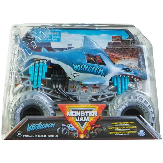 Imagem de Monster Jam Megalodon - Caminhão Monstro Fundido em Metal 1:24 para Colecionador