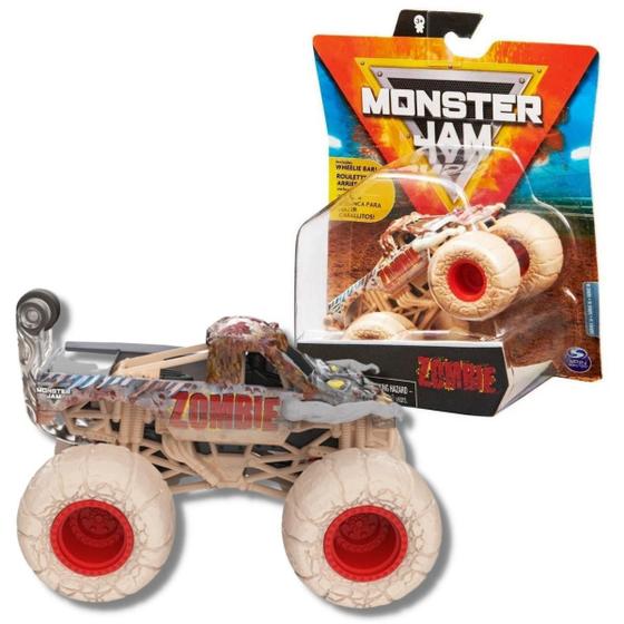 Monster Jam Truck Carro Zombie Wheelie Bar 164 Sunny Spin Master