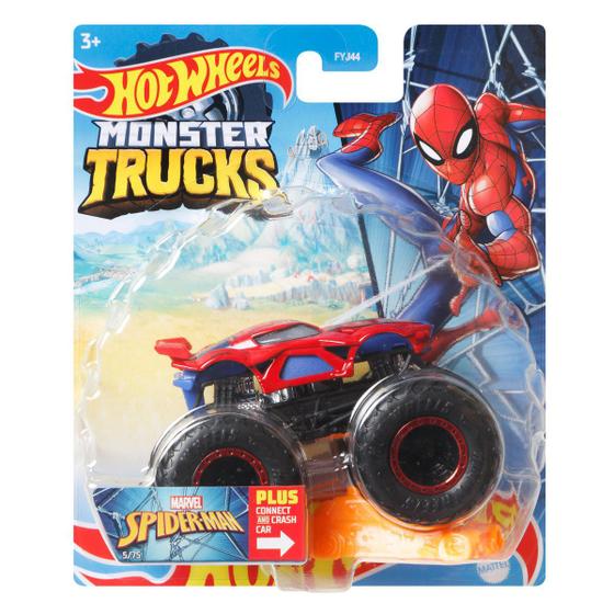Monster Trucks - Spider-Man - Homem-Aranha - 1/64 - Hot Wheels - Mattel ...