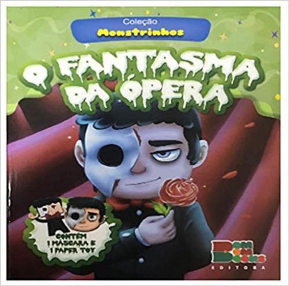 Imagem de Monstrinhos com Mascara e Paper Toy - o Fantasma da Opera - BOM BOM BOOKS