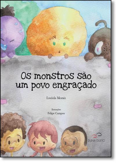 Imagem de Monstros São Um Povo Engraçado, Os - Livro Infantil Para Colorir