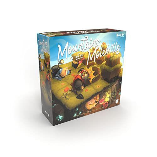 Imagem de Montanhas Fora de Molehills  Jogo de tabuleiro familiar para 2-4 jogadores  Tabuleiro de jogo de dois níveis com jogabilidade única e arte personalizada  Grande Jogo de Gateway para Maiores de 9 Anos