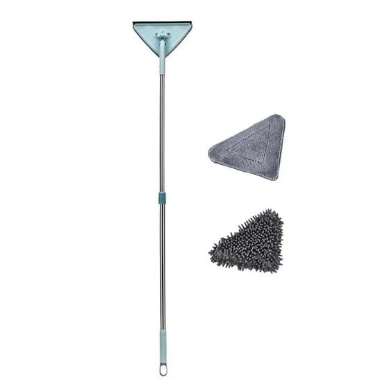 Mop De Limpeza Triangular Rodo Esfregão Pano Multiuso Ajustável 180 Graus Rotativo Menor preço em Mop De Limpeza Triangular Rodo Esfregão Pano Multiuso Ajustável 180 Graus Rotativo