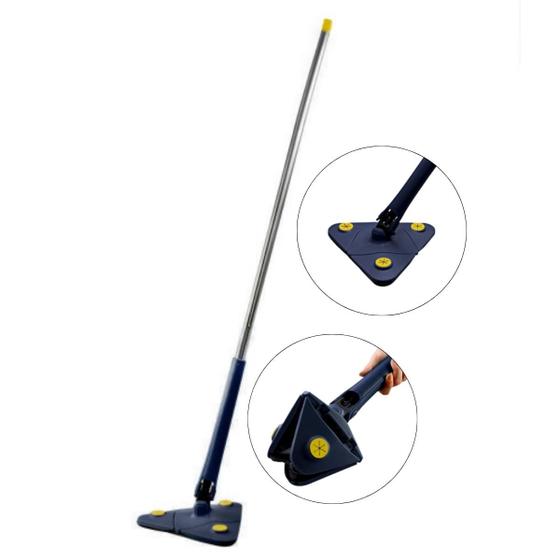 Imagem de Mop de Limpeza Triângulo  Ajustável e Giratório 360 para Limpeza Eficiente em Todos os Cantos