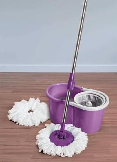 Imagem de Mop Esfregão Giratório de Limpeza Inox