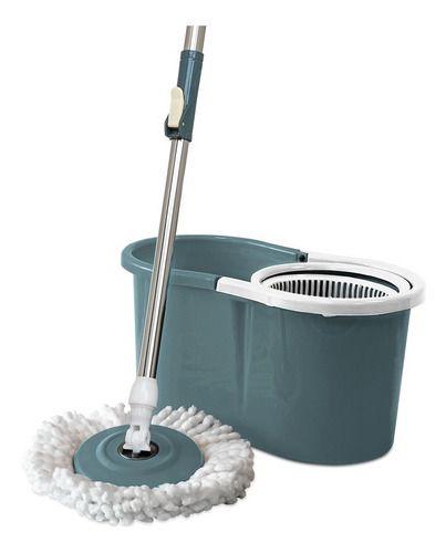 Imagem de Mop FIT Giratório Compact 360º, Limpeza Fácil Balde Centrifugador 9 Litros, Nobre