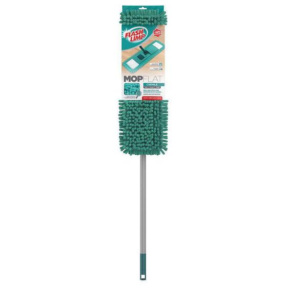 Mop Flat Chenile com cabo Telescópico MOP7633 Flash Limp Imagem de Mop Flat Chenile com cabo Telescópico MOP7633 Flash Limp