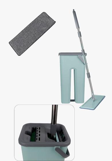 Imagem de Mop Flat Esfregão Com Balde Vertical Lava E Seca Multiuso