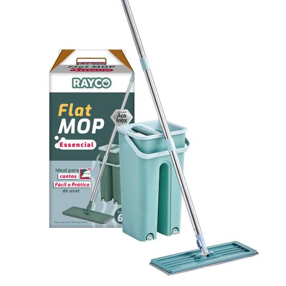 Imagem de Mop Flat Fit Lava e Seca Multiuso com Balde 6L