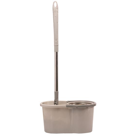 Imagem de Mop Giratório com Cabo Extensível de Aço Inox Cinza - Lyor