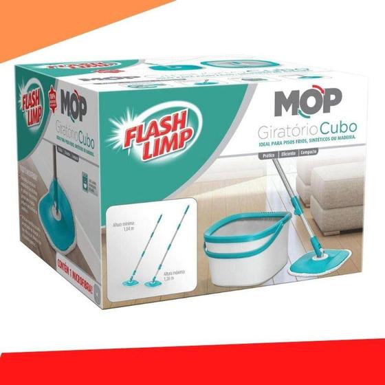 Imagem de Mop Giratório Cubo Flash Limp 09 litros MOP0600