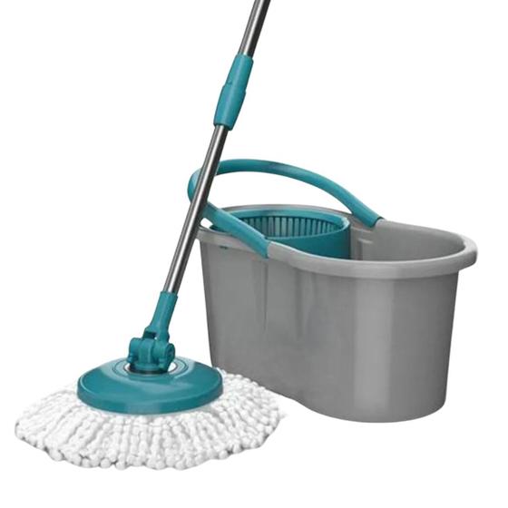 Mop Giratório Esfregão 360º com Balde 12 L Rodo Magico Limpeza Geral Multiuso Menor preço em Mop Giratório Esfregão 360º com Balde 12 L Rodo Magico Limpeza Geral Multiuso