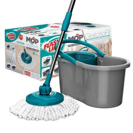 Imagem de Mop Giratório Fit com Balde Flashlimp