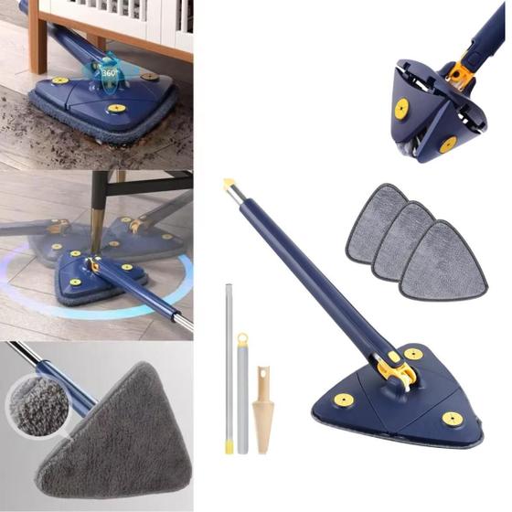 Imagem de Mop Giratório Triangular 2 Refil Limpeza ul