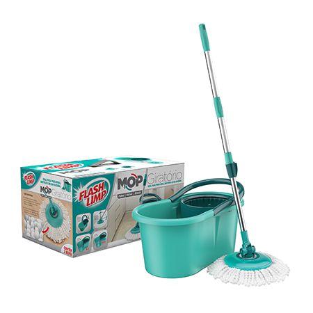 Mop giratorio verde agua mop 8209-va Menor preço em Mop giratorio verde agua mop 8209-va