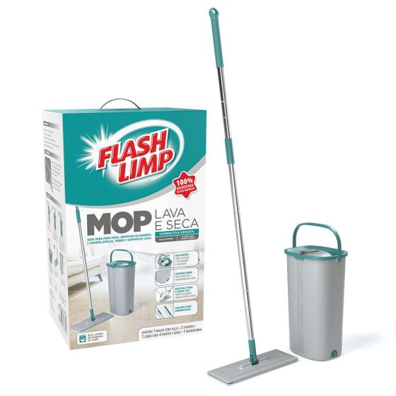 Imagem de Mop Lava E Seca Com Balde Flashlimp