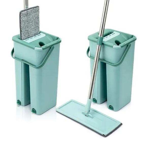 Imagem de Mop Lava E Seca Flat Multiuso Com Balde Profissional Para Todos Os Ambientes