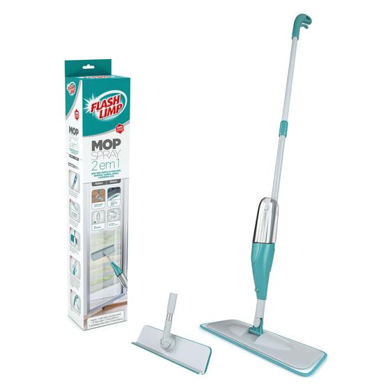 Mop Spray 2 em 1 Flash Limp - Limpeza eficiente e rápida com praticidade para o dia a dia Menor preço em Mop Spray 2 em 1 Flash Limp - Limpeza eficiente e rápida com praticidade para o dia a dia