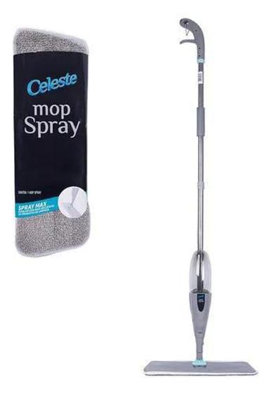 Mop Spray Com Reservatório Esfregão Vassoura Mágica Refil Celeste - Mop ...