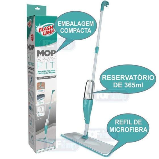Imagem de Mop Spray Fit Com Reservatorio 365ml e Cabo 128cm modelo MOP0556 FLASHLIMP 