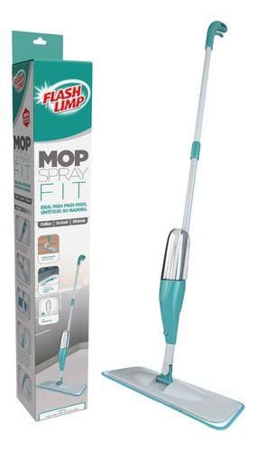Imagem de Mop Spray Fit Microfibra Verde Reservatório 365ml Flash Limp