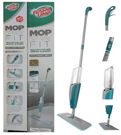Mop Spray Flash Limp Rodo Mágico Fit Original Menor preço em Mop Spray Flash Limp Rodo Mágico Fit Original