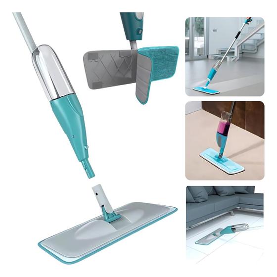 Mop Spray Giratório Reservatório Rodo Mope Limpeza Esfregão Menor preço em Mop Spray Giratório Reservatório Rodo Mope Limpeza Esfregão