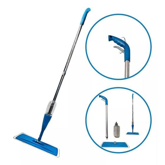 Mop Spray Reservatório 350 ML Vassoura Mágica Esfregão Rodo Gatilho Alça Microfibra Lavável Alumínio Articulado Borrifa Menor preço em Mop Spray Reservatório 350 ML Vassoura Mágica Esfregão Rodo Gatilho Alça Microfibra Lavável Alumínio Articulado Borrifa