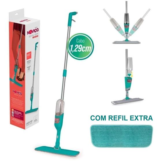 Mop Spray Slim Novia Bettanin + Refil Extra Menor preço em Mop Spray Slim Novia Bettanin + Refil Extra